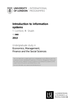 Introduction to information systems