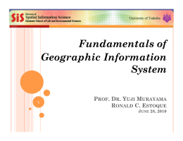Fundamentals of Geographic Information System