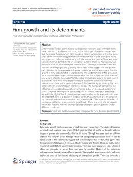 Firm growth and its determinants | SpringerLink