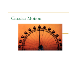 Circular Motion - Bowlesphysics.com