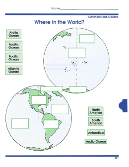 Global Geography Worksheets