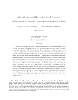 Informal Labor and the Cost of Social Programs