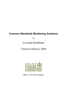 Common Standards Monitoring guidance for Lowland