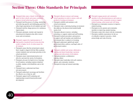 Standards for Principals - Ohio Department of Education