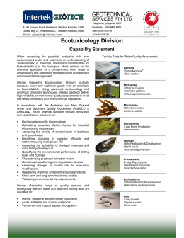 Ecotoxicology Division