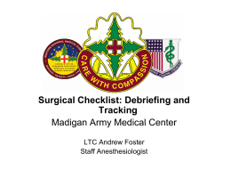 Surgical Checklist