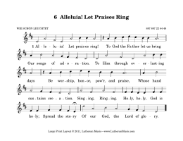 6 Alleluia! Let Praises Ring