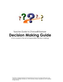 Decision Making Guide