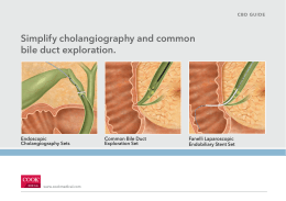 Simplify cholangiography and common bile duct