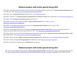 130125 Bilateral projects with Serbia