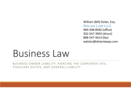 Business Law – MACE Presentation (July 2015)