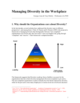 Managing Diversity in the Workplace