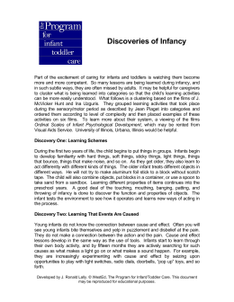 Discoveries of Infancy pdf.