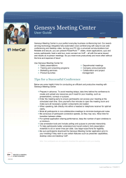 Genesys Meeting Center