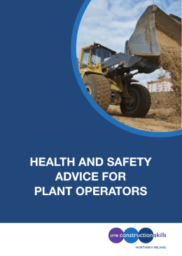 health and safety advice for plant operators