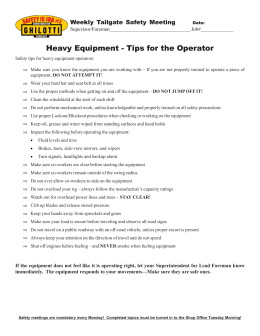 Heavy Equipment Tips for the Operator.pmd