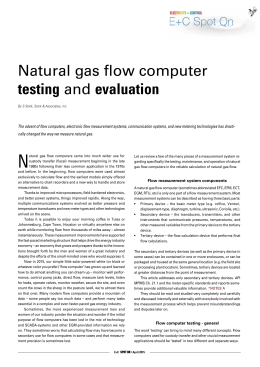 Natural gas flow computer testing and evaluation