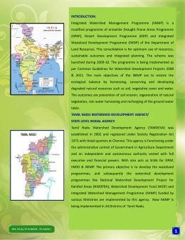 best practices of watershed works in tamilnadu under iwmp
