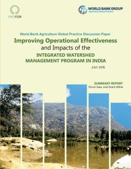 Improving Operational Effectiveness and Impacts of the Integrated