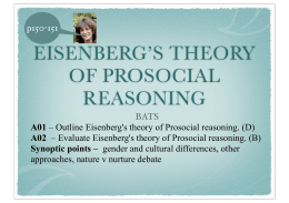 Eisenberg`s theory - The Grange School Blogs