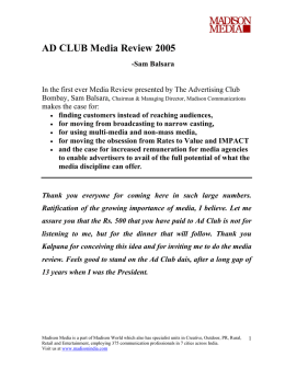 AD CLUB Media Review 2005