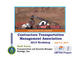 Contractors Transportation Contractors Transportation Management