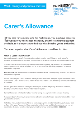 Carer`s Allowance