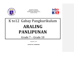 araling panlipunan - Fund for Assistance to Private Education