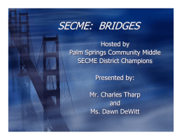 secme: bridges - The School District of Palm Beach County