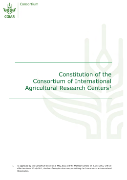 Constitution of the Consortium of International