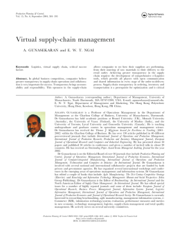Virtual supply-chain management
