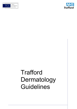 Trafford Dermatology Guidelines