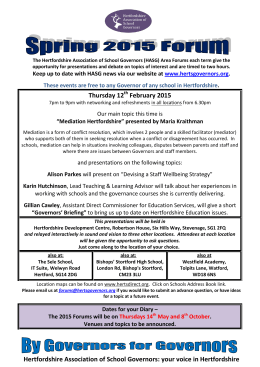 your voice in Hertfordshire Thursday 12 February 2015