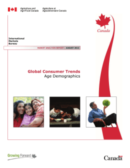 Global Consumer Trends - Age Demographics