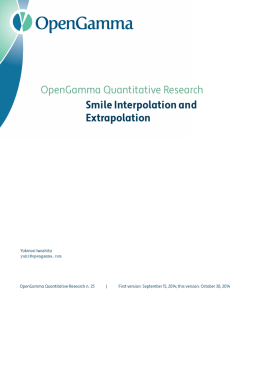 Smile Interpolation and Extrapolation