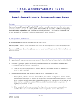 rule 6.1 revenue recognition accruals and