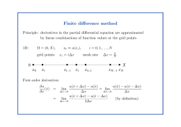 Finite difference method