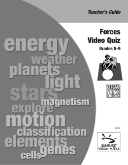Forces Video Quiz