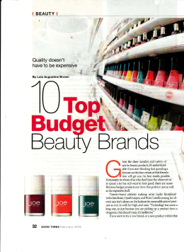 10 Top Budget Beauty Brands