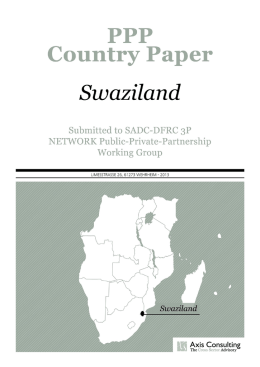 Swaziland PPP Country Paper_Axis Consulting
