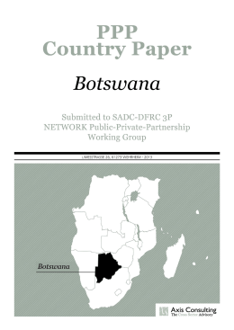 Botswana PPP Country Paper_Axis Consulting