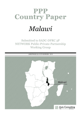 Malawi PPP Country Paper_Axis Consulting