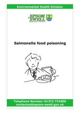 Salmonella food poisoning