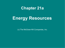 Energy Resources ppt - Jan C. Rasmussen, Ph.D., Registered