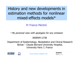 NON linear Mixed Effects Model