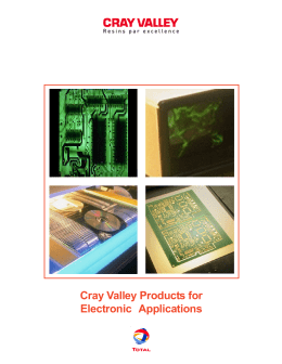 Cray Valley Products for Electronic Applications