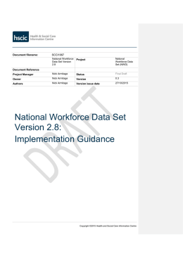 SCCI1067 National Workforce Data Set Implementation Guidance