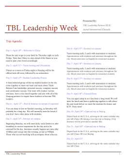 TBL Leadership Week - Ascend International