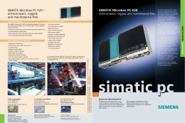 SIMATIC Microbox PC 420 - ultracompact, rugged, and maintenance