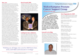 2008 Newsletter - Wolverhampton Prostate Cancer Support Group